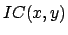 $\displaystyle IC(x,y)$