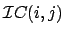 $\displaystyle \mathcal{I}C (i,j)$