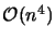 $ {\cal O}(n^4)$