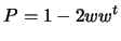 $\displaystyle P =
1 -2 w w^t$