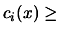 $ c_i(x) \geq$