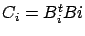 $ C_i=B_i^t Bi$