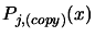 $ P_{j,(copy)}(x)$